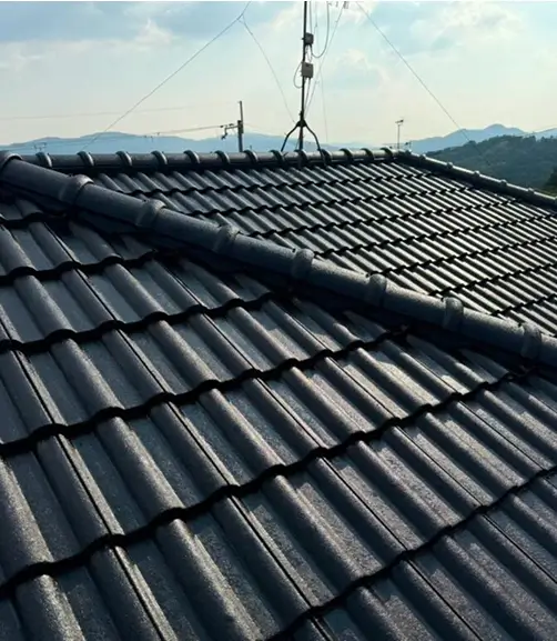 屋根高圧洗浄＋塗装イメージ